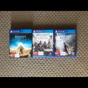 ps4 assassins creed unity odyssey origins deluxe playstation - unity fortnite ps1