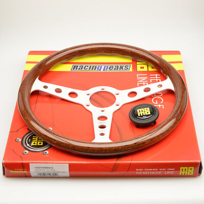 MOMO Indy Heritage steering wheel 350mm SILVER race sport