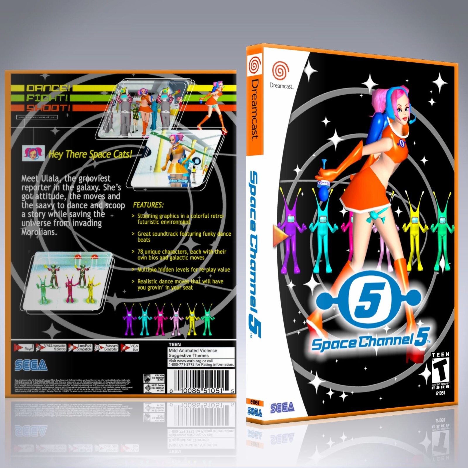 Dreamcast Custom Case - NO GAME - Space Channel 5 | eBay