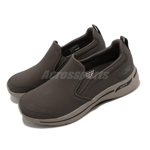 Мужские повседневные слипоны Skechers Go Walk Arch Fit-Conference Taupe Brown 216260-TPE