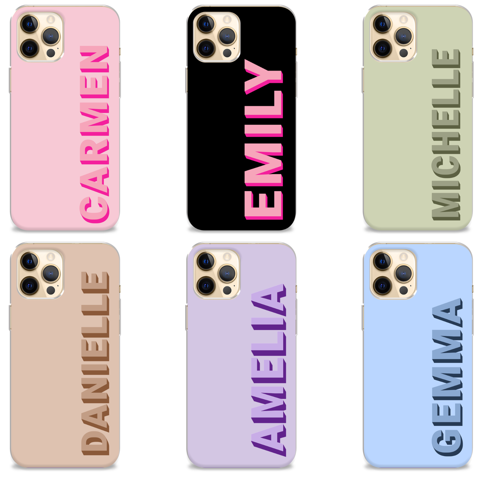 Personalised Phone Case Name Custom Cover For iPhone 13 12 11 Pro Max Xr 15 14