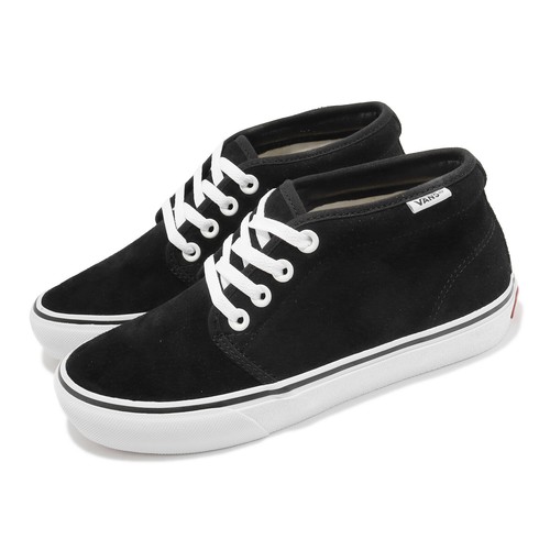 Мужские повседневные кроссовки унисекс Vans V49CF Suede Chukka Black White 617599-0001