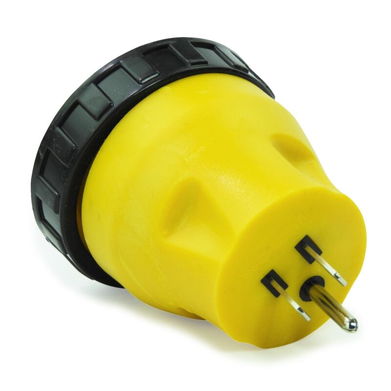 RV Power Cord Adapter 15 amp Male to 50 amp twist lock female camper