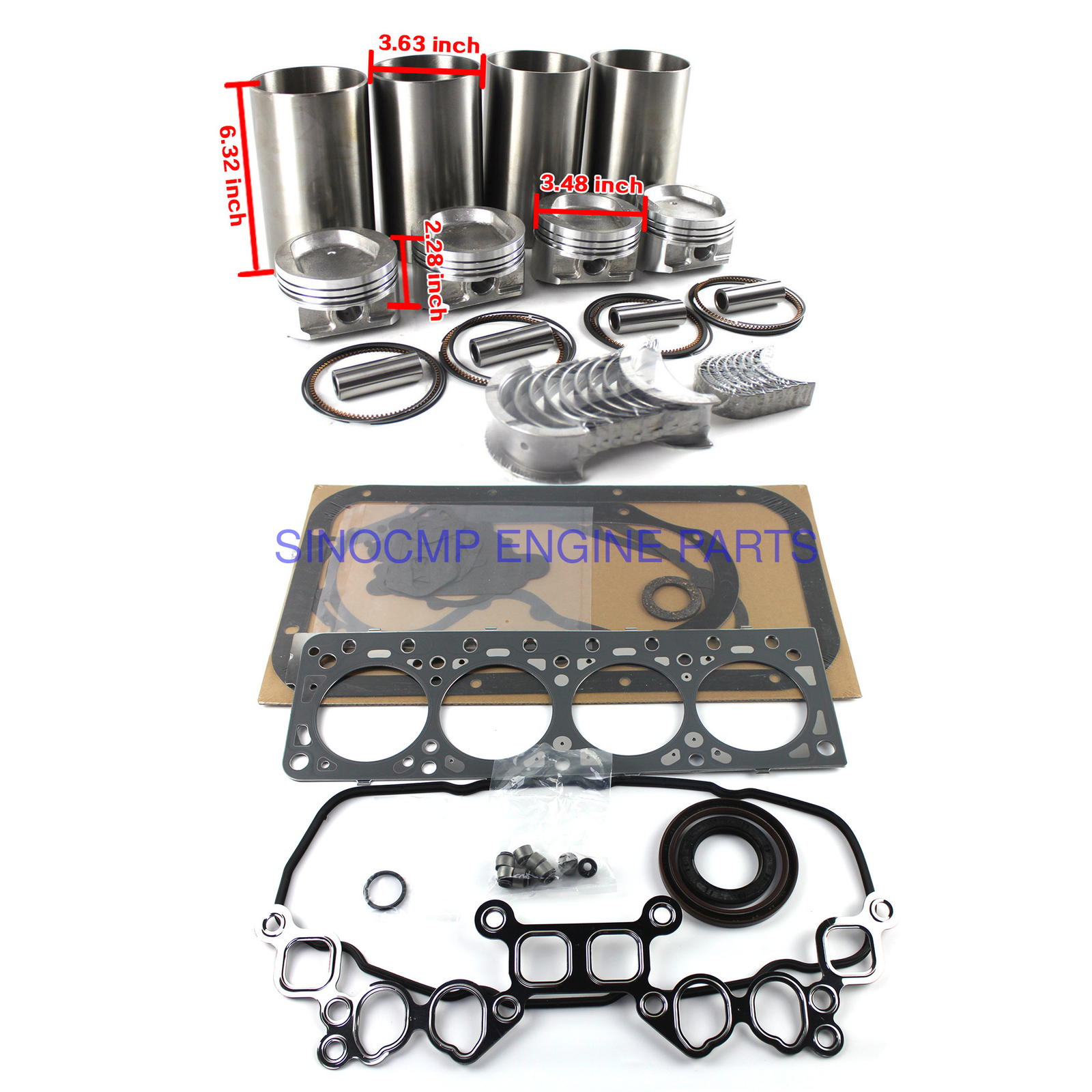 ハン KMS K21 Engine Overhaul Rebuild Kit For Nissan TCM Heli HandCha