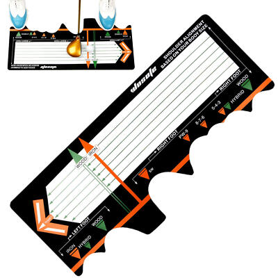 Golf Stance Mirror Alignment Practice Putting Trainer Golf Swing Stand Mats