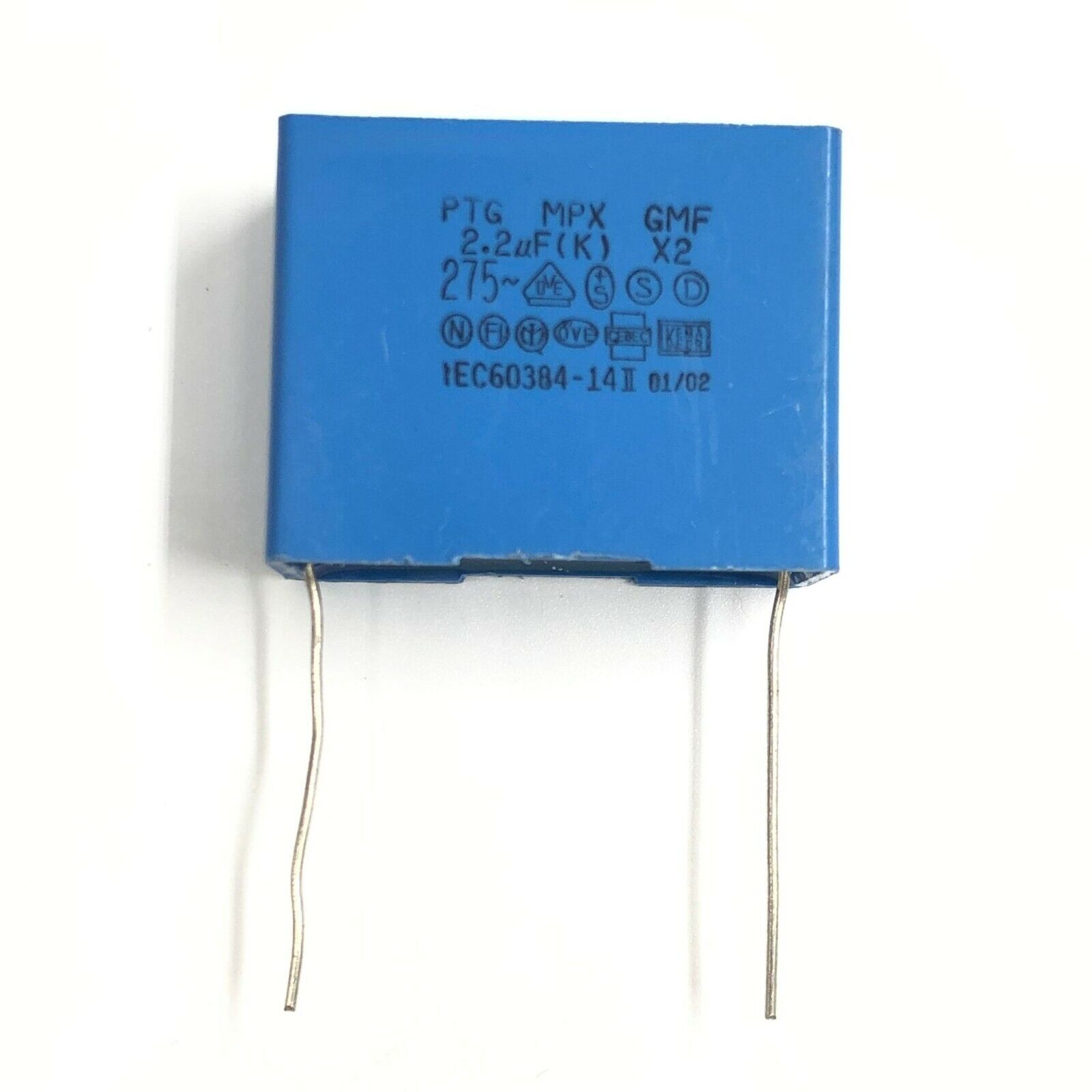 18 Pcs Lot - PTG MPX GMF 2.2uF(K) X2 275~ IEC60384-14 Film 18 Pcs Lot - PTG MPX GMF 2.2uF(K) X2 275~ IEC60384-14 Film