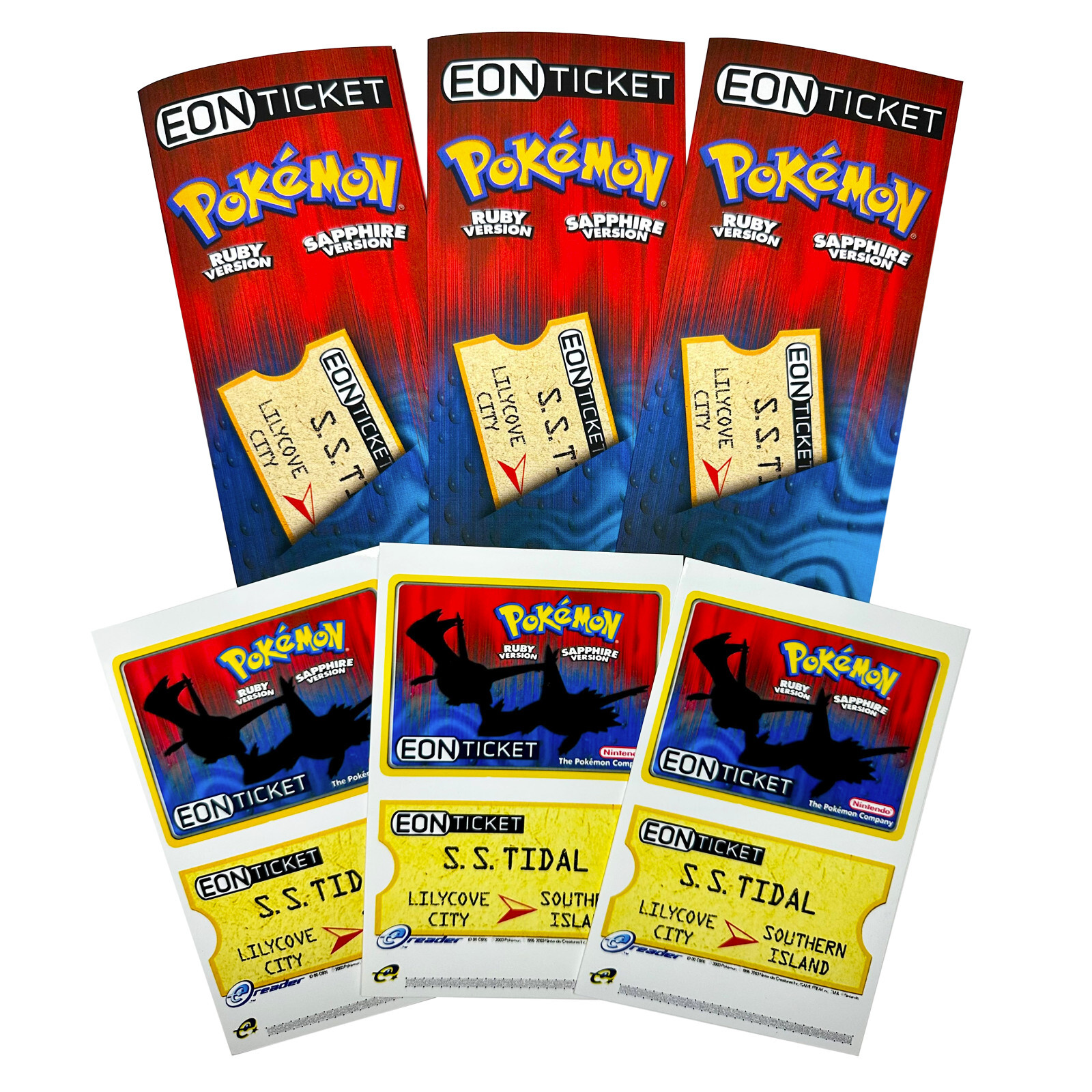 Eon Ticket - Pokemon Ruby & Sapphire e-Reader Custom Card (Read