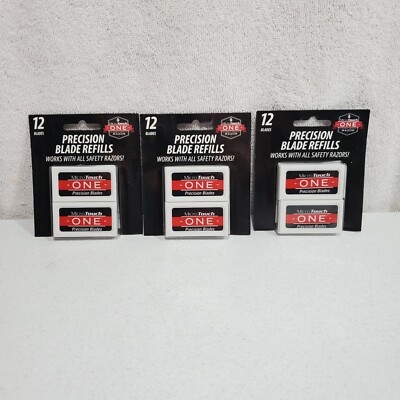 36 Micro Touch One Classic Safety Razor  Blade Refills Pawn Stars Rick Harrison 