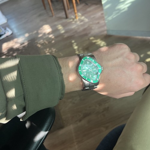 Laarvee PEA001 Classic Watch Silver Precision Steel Green Laarvee PEA001 Classic Watch Silver Precision Steel Green