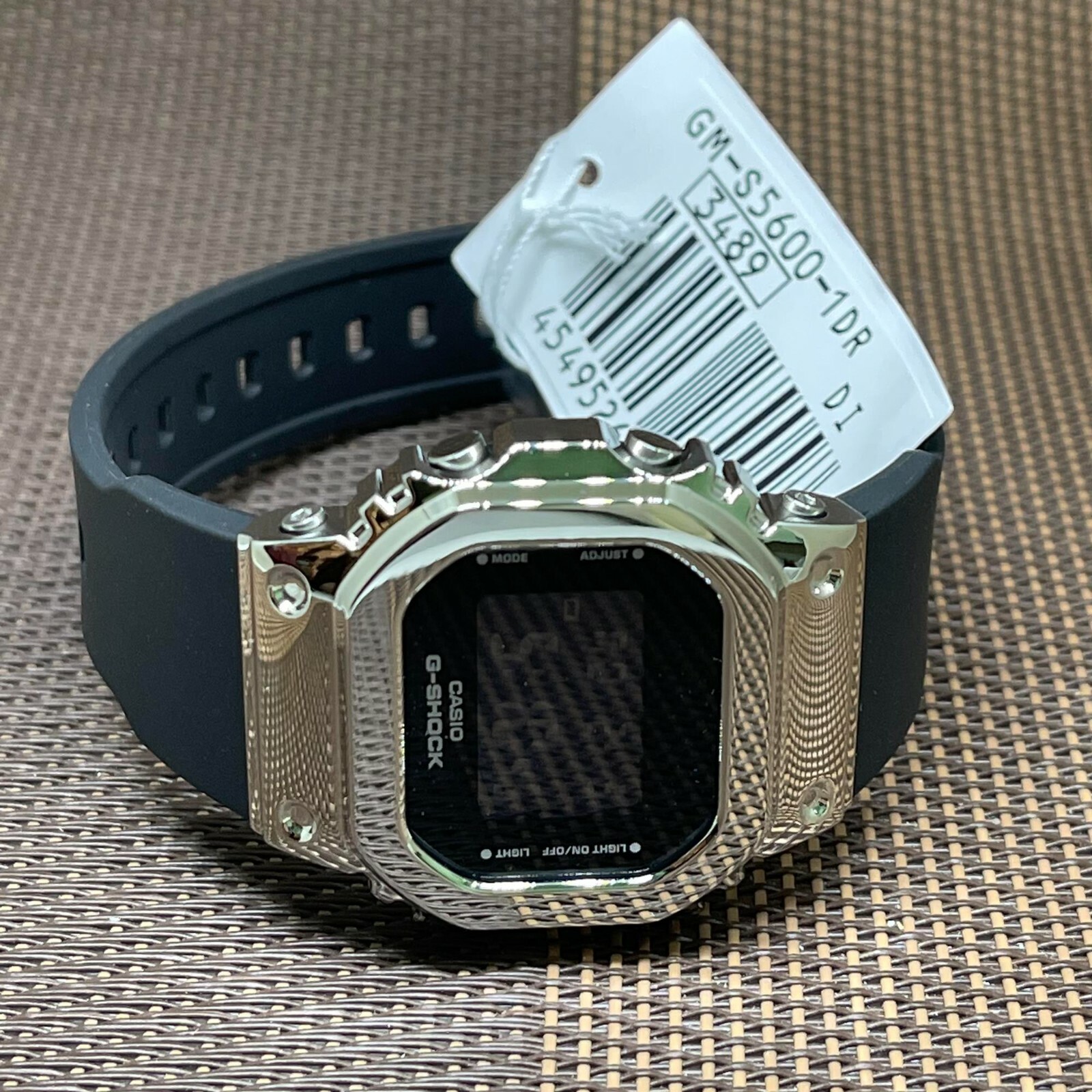 Pre-owned Casio G-shock Gm-s5600-1d Black Square Faced Standard Digital Ladies' Watch