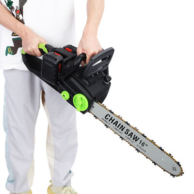 Portable 16 Inch Chainsaw Cordless Electric Chainsaw with 2 Batteries & Charger