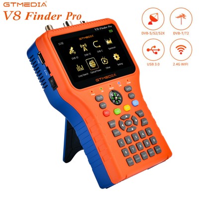 V8 Finder Pro Satellite Finder DVB-S2X/S2/S/T2/T/C/ATSC H.265 Spectrum analyzer