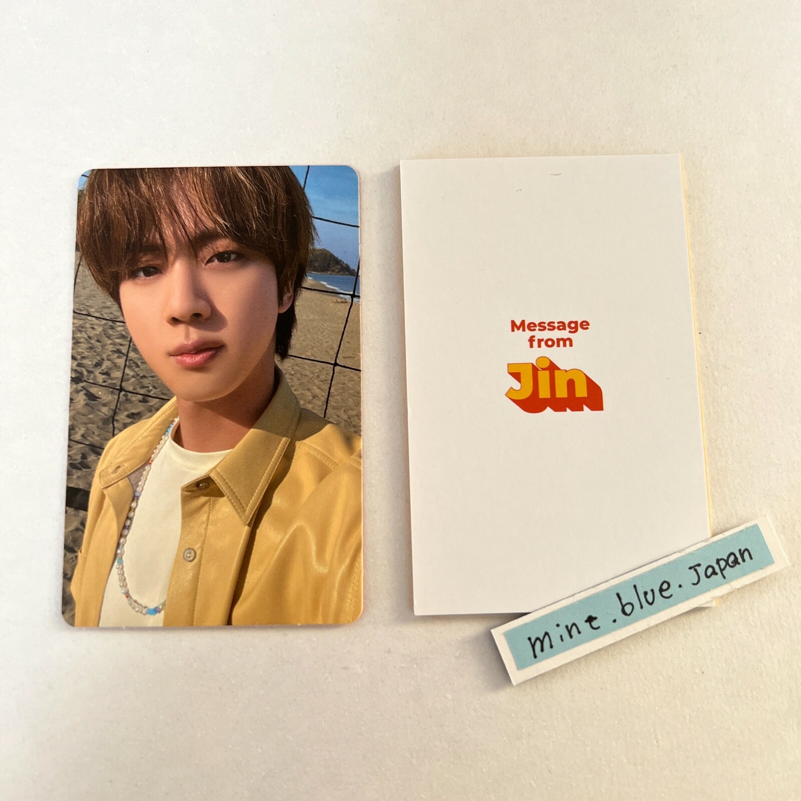 Btsのジンさんのphotocards！ BTS] BTS-Memories Of 2020 OFFICIAL PHOTO CARD - JIN | eBay