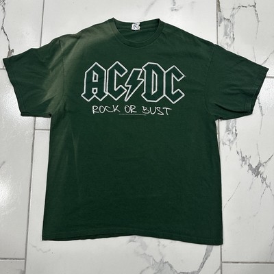 AC/DC Rock or Bust World Tour 2015 NJ Metlife T Shirt New Jersey Faded Size XL