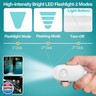 Hion Personal Safety Alarm for Women, 2 Pack Rechargeable 130dB Self Defense Alarm Keychain with LED Flashlight, Emergency Safe Sound Security for Children Elderly College Girls, Black+White