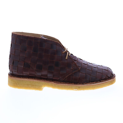 

Clarks Desert Boot 26151101 Мужские коричневые кожаные ботинки на шнуровке Chukkas, Коричневый, Clarks Desert Boot