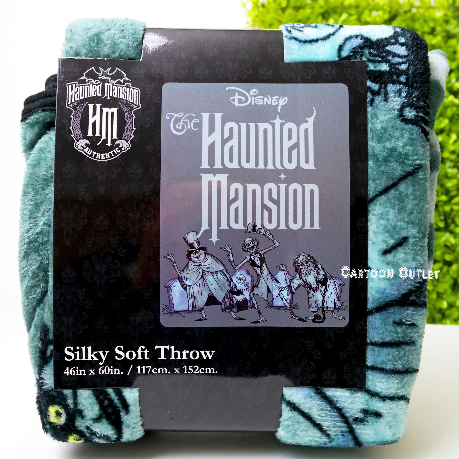 Disney The Haunted Mansion Hitchhiking Ghosts Soft Throw Blanket 46" x 60" Gift