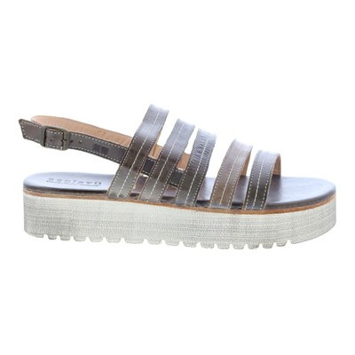 

Женские серые кожаные сандалии на платформе Bed Stu Ensley F395014, Серый, Bed Stu Ensley