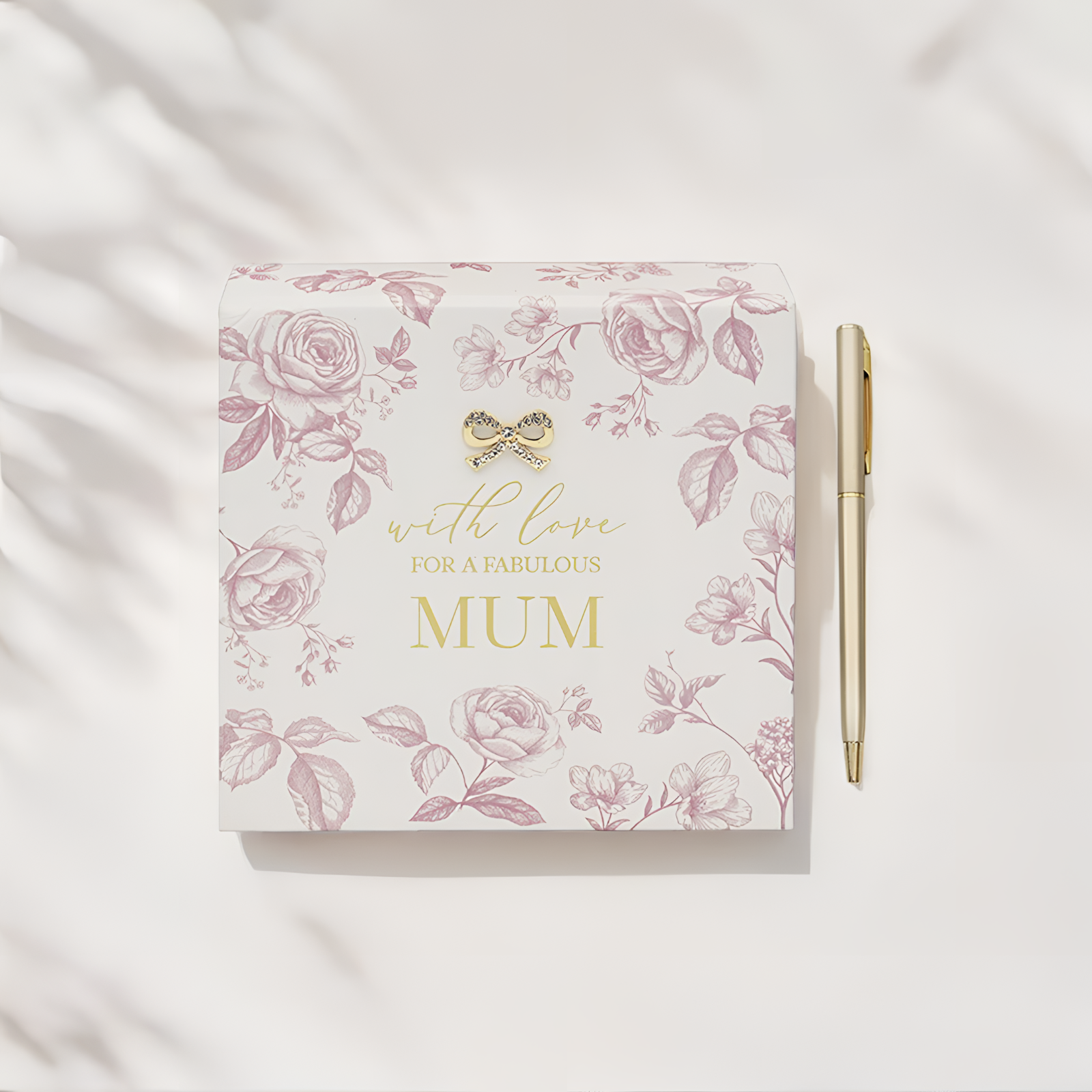 Fabulous Mum Collection Memo Pad with Gold Pen Giftset Mother's Day Birthday