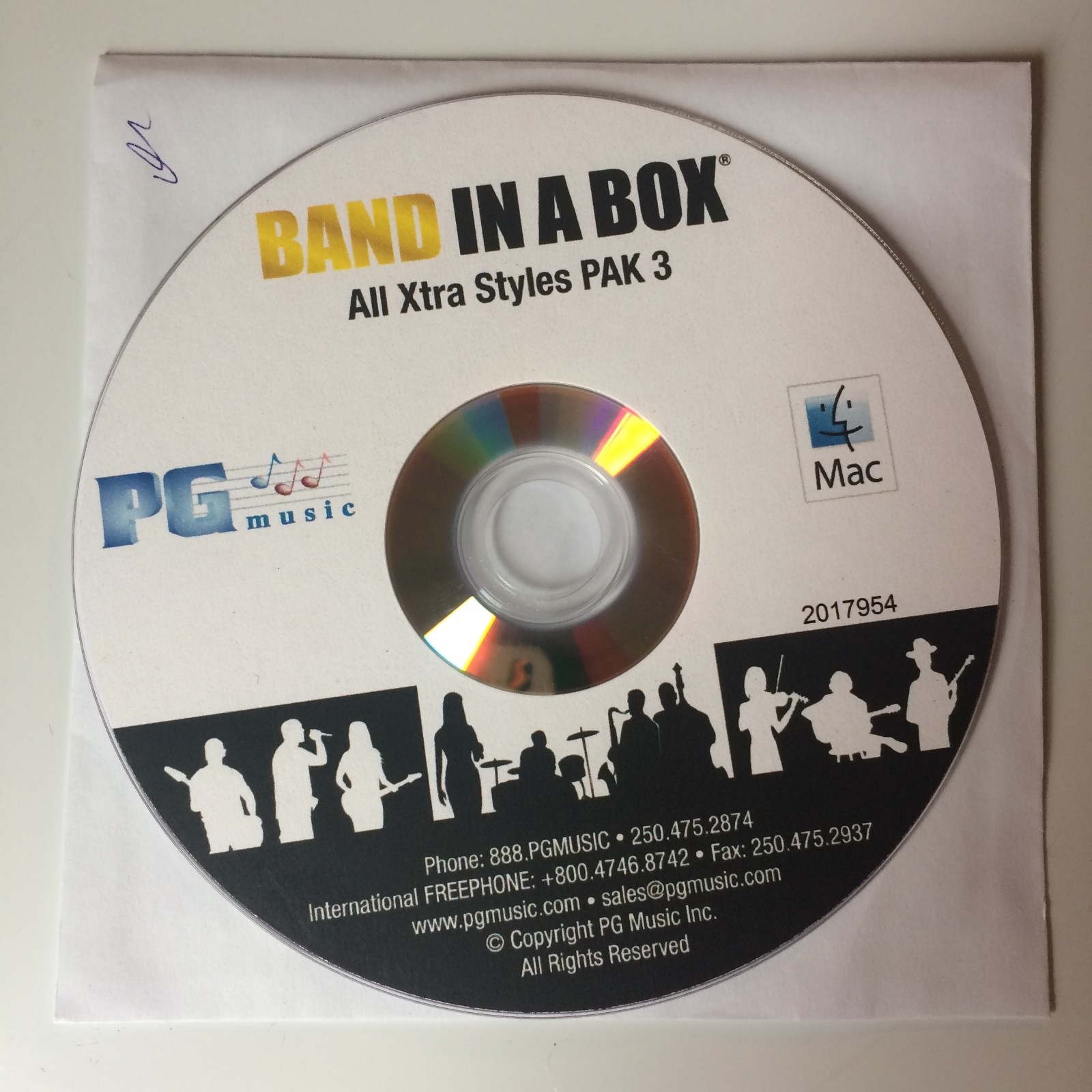 PG Music Band in a Box Audiophile 2017 MAC, PLUS All Xtra Styles PAK 3