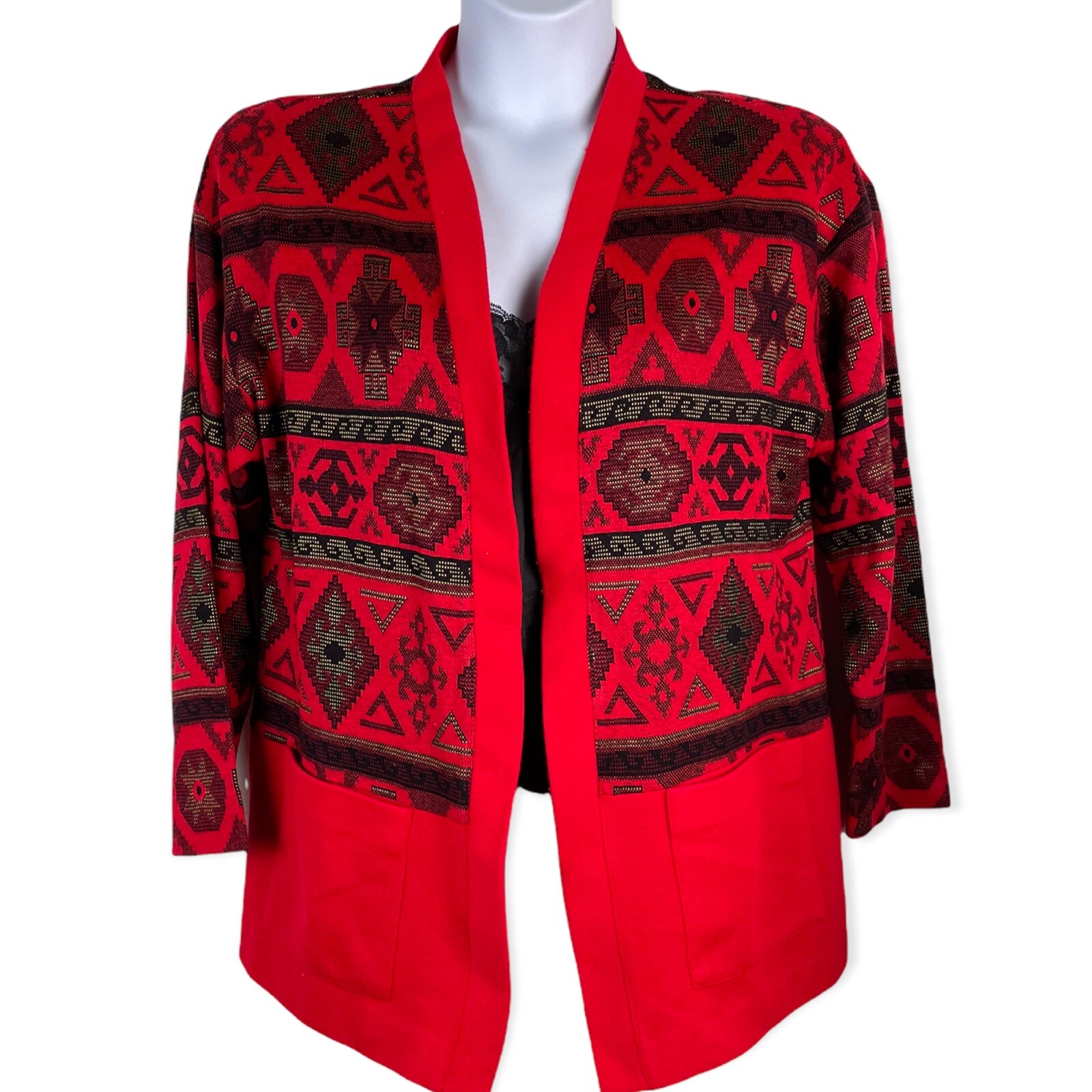 トップス 80s Sport Wear Cardigan Vintage 80s Knit Chiclets Cardigan – Spark Pretty