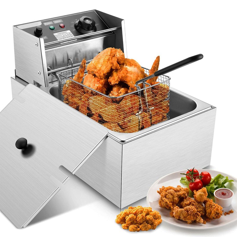 With Basket And Lid Temp Control 1700w