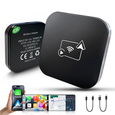 Wireless CarPlay Magic AI box Android Auto Adapter Plug*Play For Car model 2016+