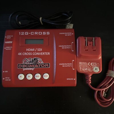 Decimator 12G-CROSS 4K HDMI/SDI Cross Converter w/Scaling, Frame Rate Conversion