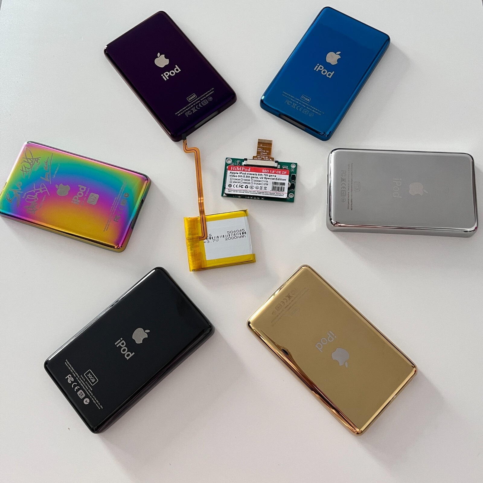 iPod Classic 第6.5世代SSD化512GB 大容量電池