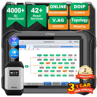 XTOOL D9SPRO FCA Car Auto Diagnostic Scanner Tool Topology Scan E.CU Programming
