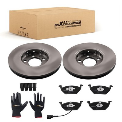 Vented Front Brake Discs Pads Kit for VW Bora/Golf 97-2013 1J0615301D 256mm