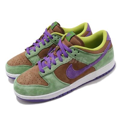Nike Dunk Low SP Retro Veneer 2024 Green Brown Purple Suede Men Shoes DA1469-200
