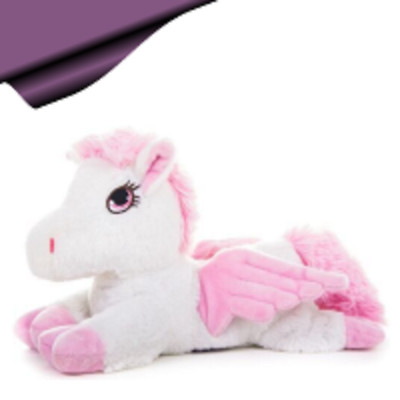 Wärmetier Pegasus weiß mit rosa Flügeln,