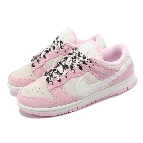 

Nike Wmns Dunk Low LX Suede Pink Foam Women Casual Lifestyle Shoes DV3054-600, Розовый, Wmns Dunk Low Lx