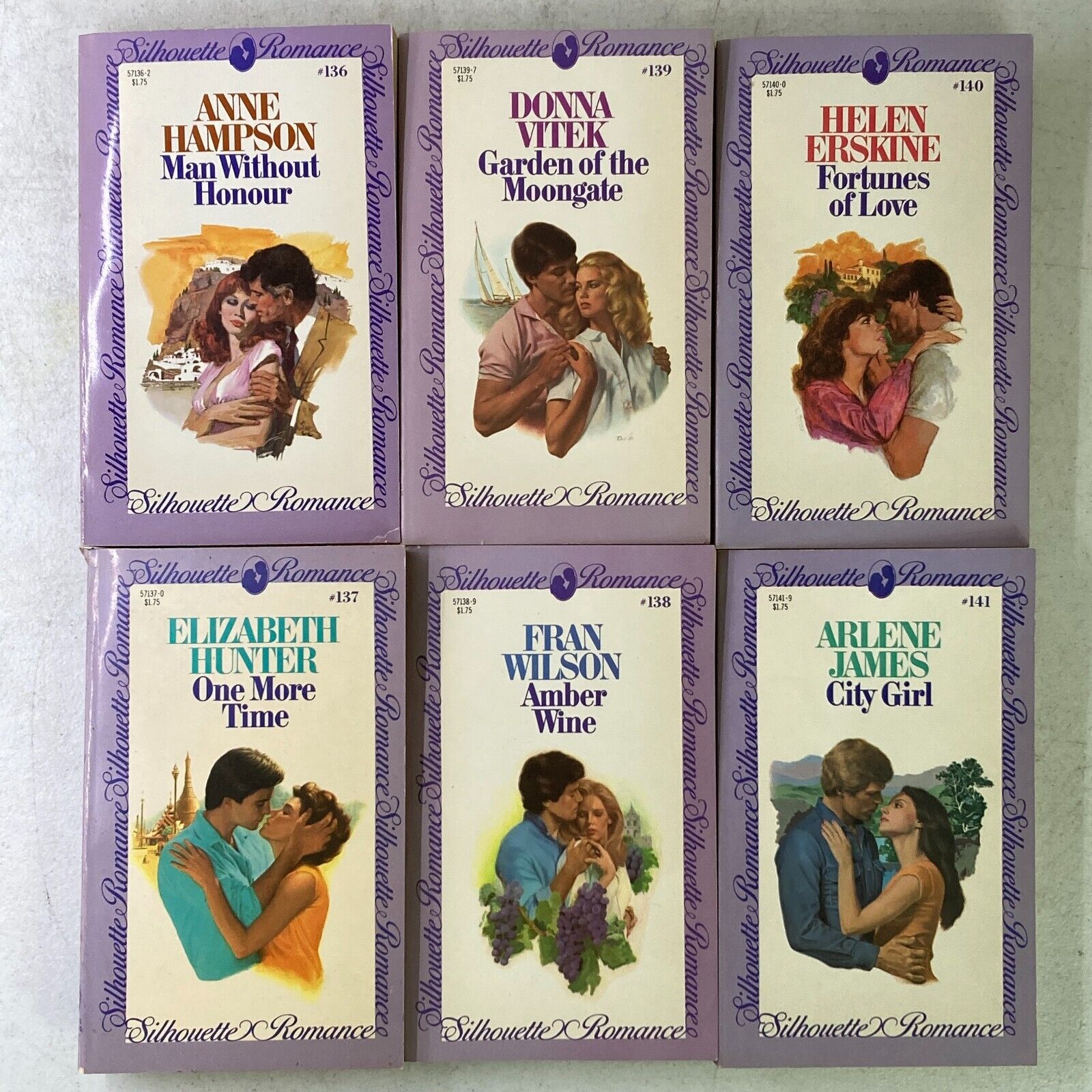 LOT OF 6 SILHOUETTE ROMANCE SERIES ROMANCE BOOKS Novels FROM LOT OF 6 SILHOUETTE ROMANCE SERIES ROMANCE BOOKS Novels FROM