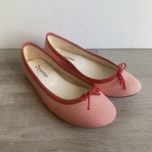 Repetto Cendrillon Red Ballerina Ballet Flats Womens Size Repetto Cendrillon Red Ballerina Ballet Flats Womens Size