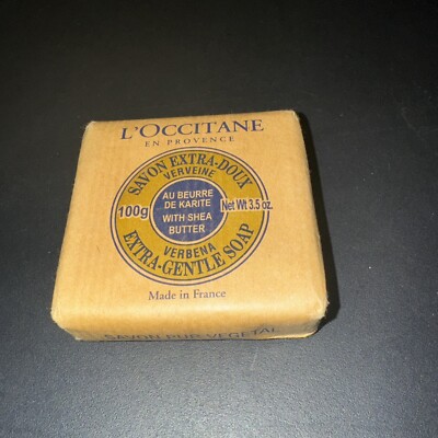 L'Occitane Verbena Extra Gentle Milk Bar Soap w/Shea Butter 3.5 oz./100g - NEW