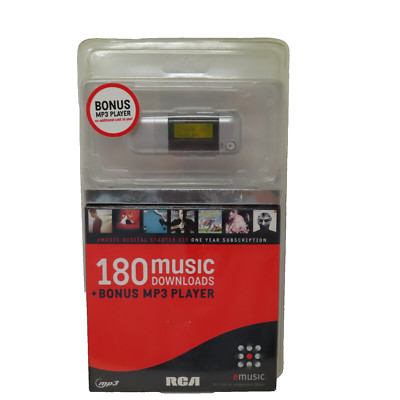 Vintage Sealed RCA eMUSIC Digital Starter Kit & MP3 Player Brand New Sealed