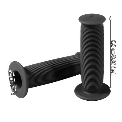 2pcs Motorcycle Scooter Bicycle Anti-Slip Soft Rubber Handlebar Hand Grip Cover