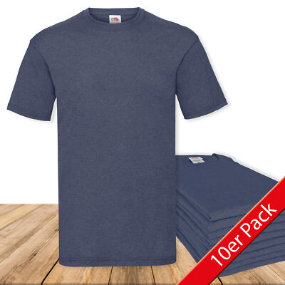 3er, 5er, 10er Pack Fruit of the Loom Valueweight T Mehrpack Herren T-Shirt