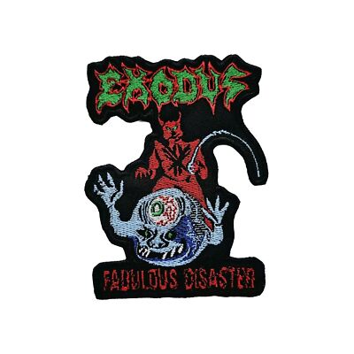 exodus fabulous disaster  Shaped  EMBROIDERED PATCH