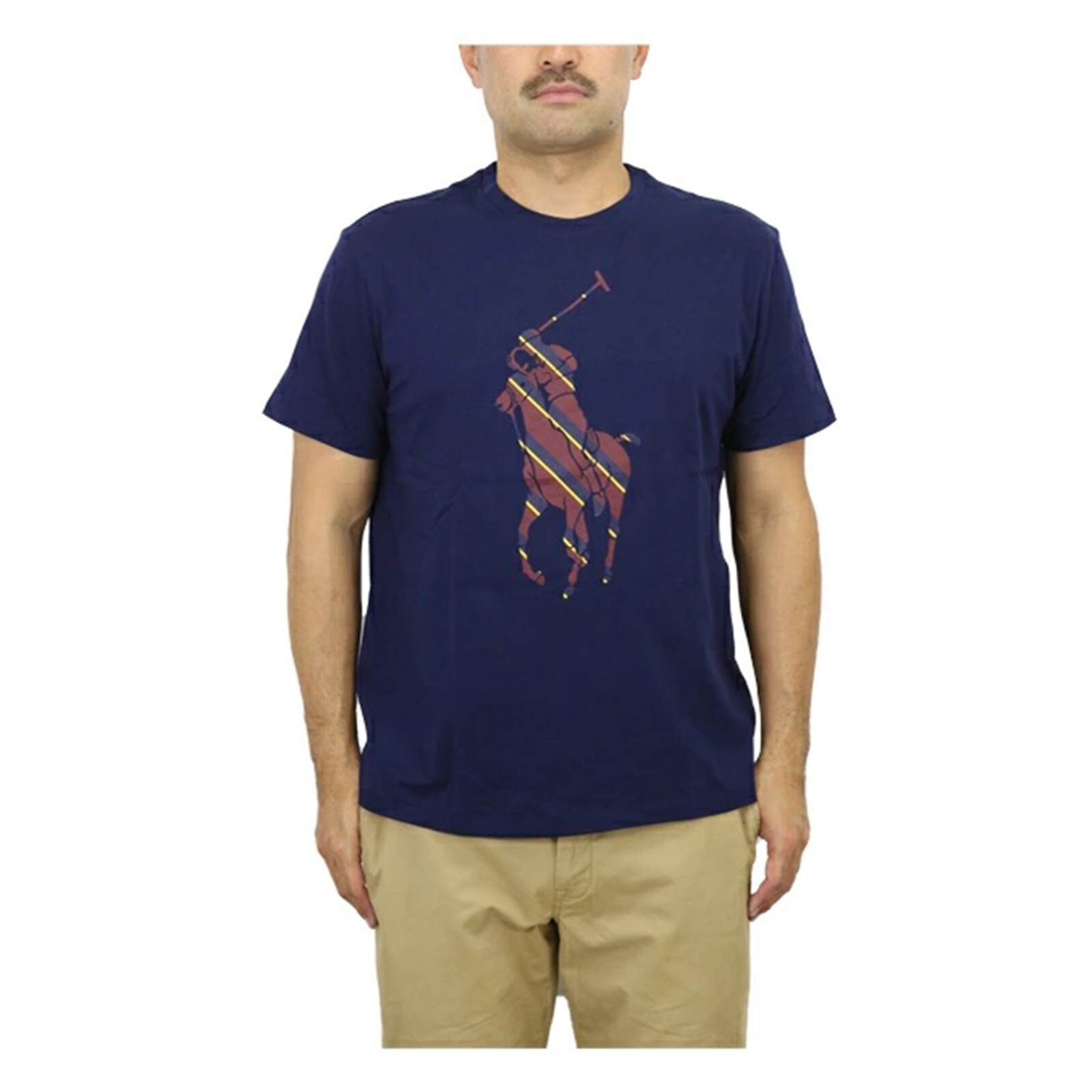 

Футболка с короткими рукавами и круглым вырезом Polo Ralph Lauren Big Pony, Giant Pony, Navy