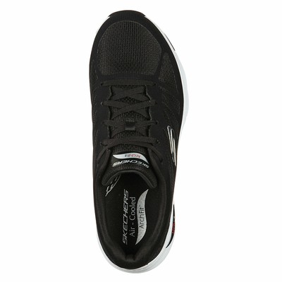 SKECHERS SKECHERS HERREN BOGEN PASSFORM CHARGE SCHWARZ / WEISS LOW TOP SNEAKER SCHUHE FOO