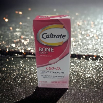 Caltrate 600 Plus D3 Calcium Vitamin D Supplement Bone Health 60 Ct Exp 12/2024