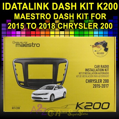 IDATALINK MAESTRO DASH KIT & T-HARNESS KIT-C200 FOR CHRYSLER 200 2015 TO 2018