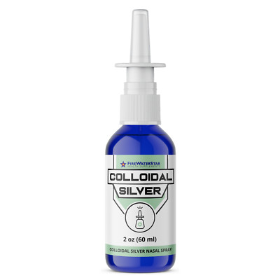 Colloidal Silver Nasal Spray - 2oz - Ultra Fine Silver Mist - 99.99% Purity