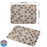 Patriotic July of 4th Blue Red White Star Dish Drying Mat for Kitchen Counter 18x24 Independence Day Absorbent Reversible Microfiber Drying Mats Kitchen Countertop Protector Dishes Drainer Rack Pad