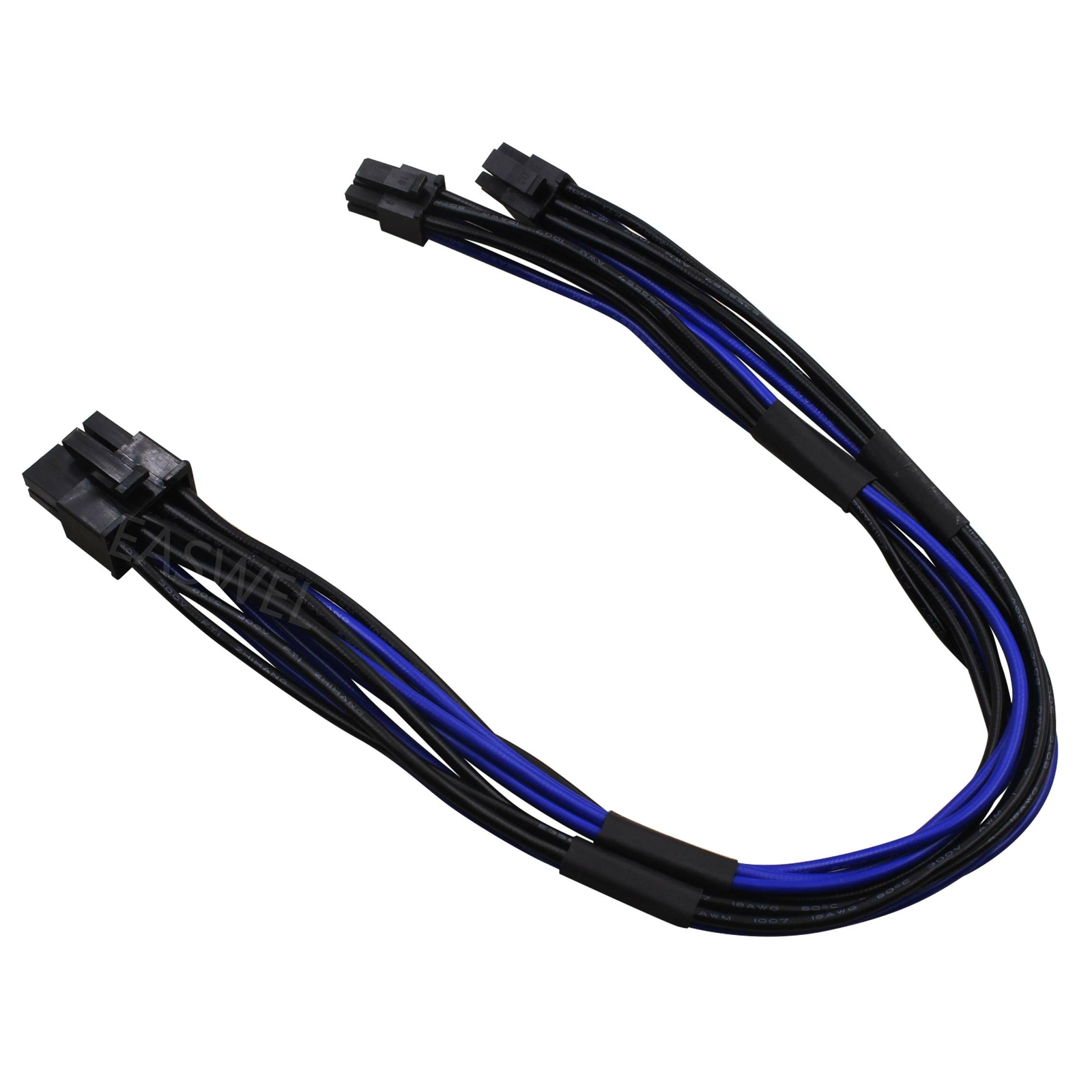 For Mac Pro Video Card 18 AWG Dual Mini 6 Pin To 8 Pin Male PCI-E Power Cable