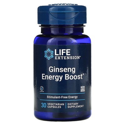 Life Extension Asian Energy Boost 90 вегетарианских капсул, полностью натуральные