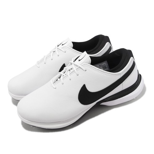 Nike Air Zoom Victory Tour 2 Широкие белые черные мужские туфли для гольфа с шипами DJ6570-100